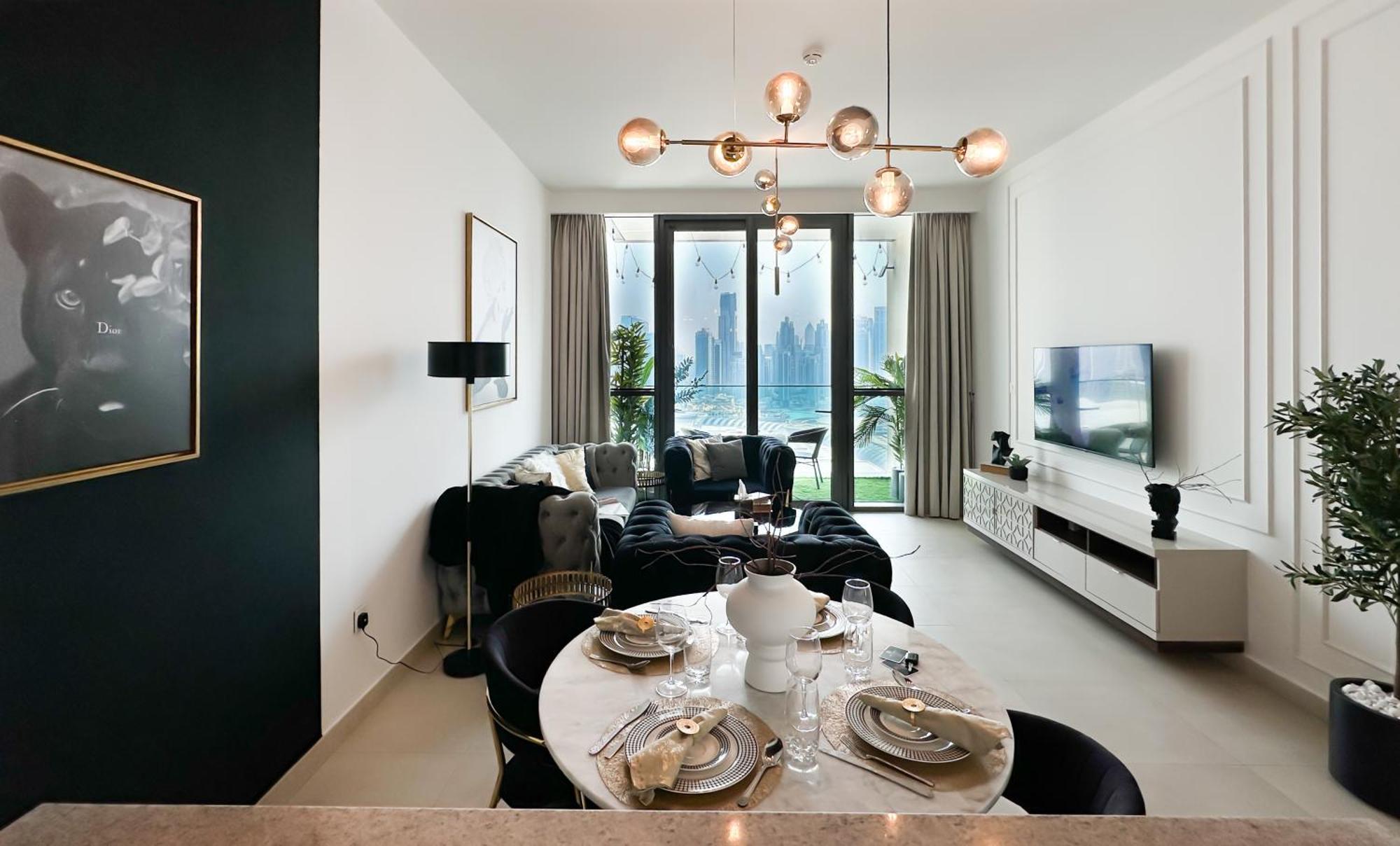 Stylish 2 Bedroom Dior-Inspired Apartment Connected To Dubai Mall Exterior foto